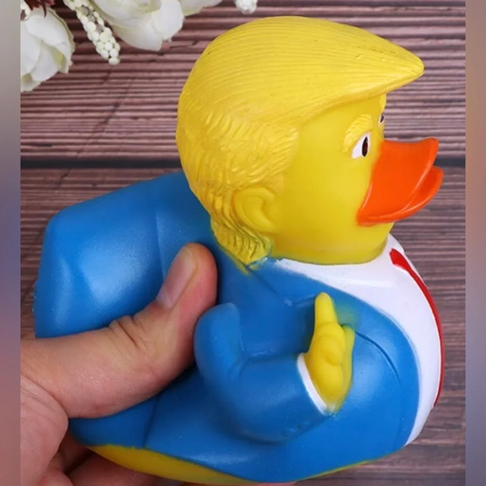 Donald Trump The 47th USA President Rubber Duck Floating Bath Toy - 2 pc. Set
